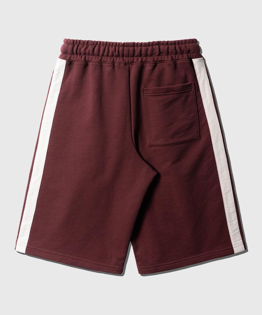 Jemeot Side Track One-Pleat Half Pants Burgundy Oysp2627