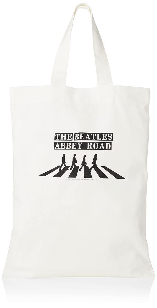 The Beatles Abbey Road Cotton Tote Bag with Logo and CD Jacket, Men's and Women's, No. 79015