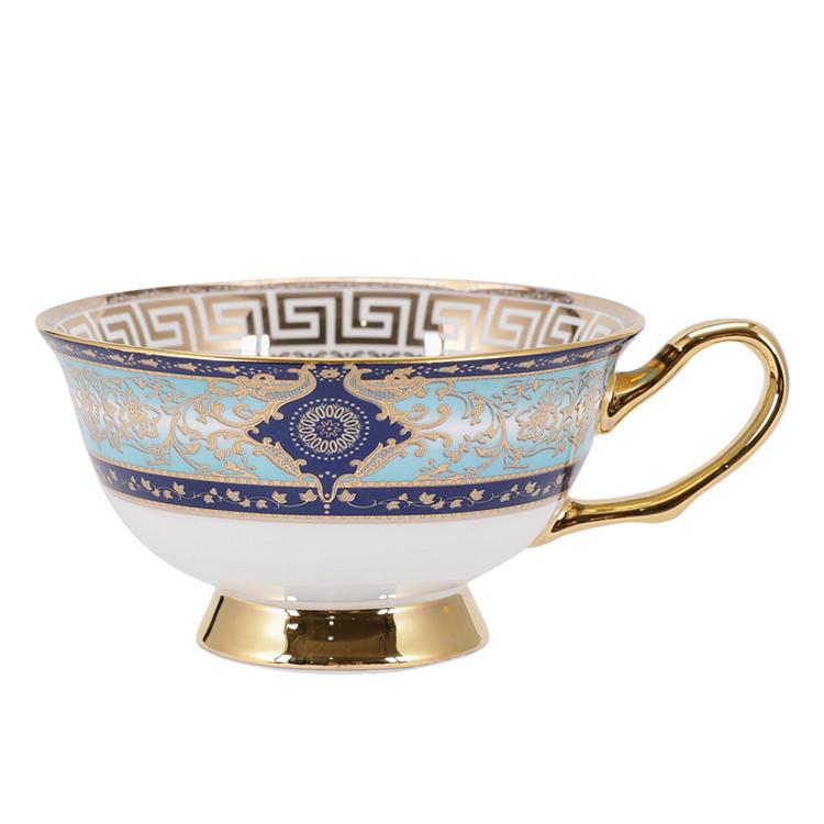 Bone China Coffee Cup And Saucer Set, Flower Teapot, Retro British Phnom Penh Afternoon Tea Cup, Black Tea Cup Gift Box.