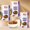 Quipps Premium Ginger Cookies | Pack of 3 (200g Each) | Healthy Biscuits with Real Ginger, Jaggery & White Butter | No Maida, No White Suga