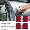 Carbon Fiber Car Stickers 4pcs Protective Carbon Fiber Cover Film Stickers Carbon Fiber Anti Scratches Door Handle Paint Cover