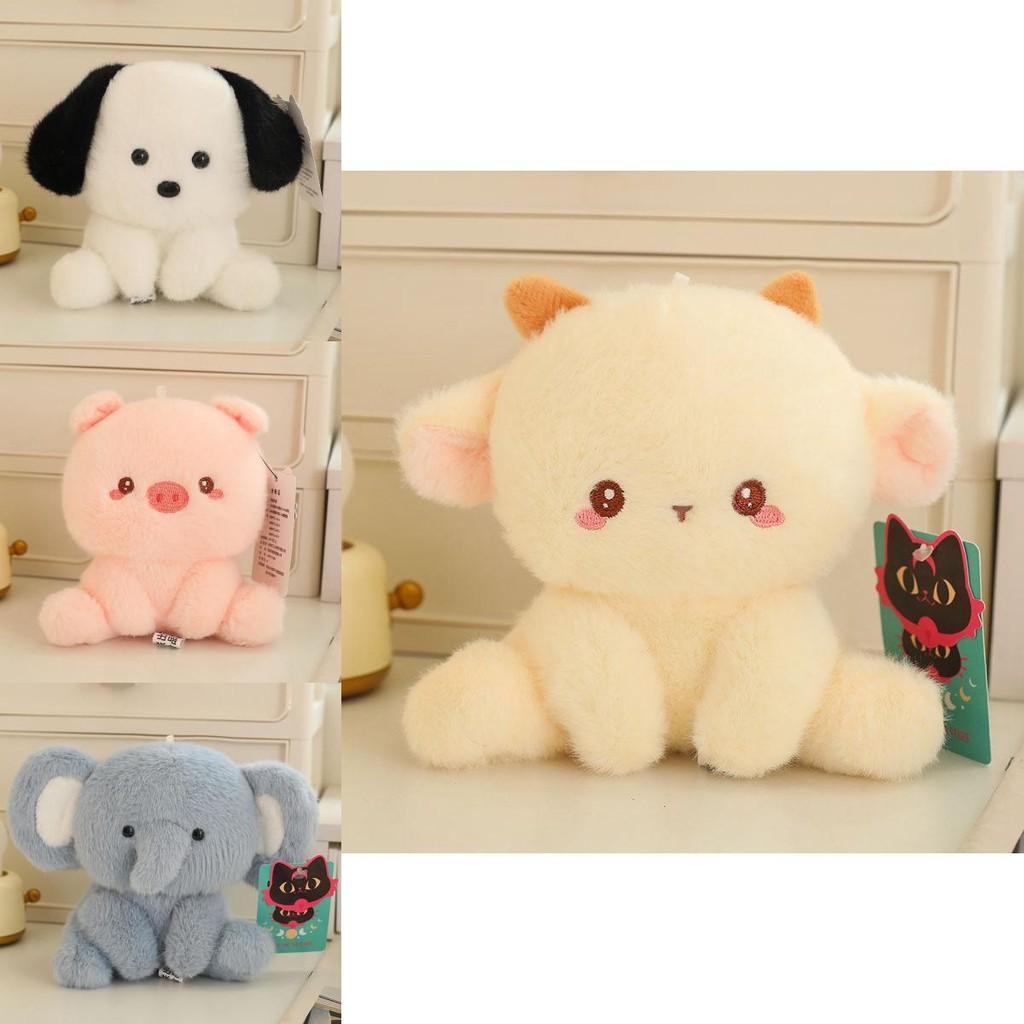 Adorable Plush Animal Dolls For Desktop Decoration Soft Pp Cotton Stuffed Toys