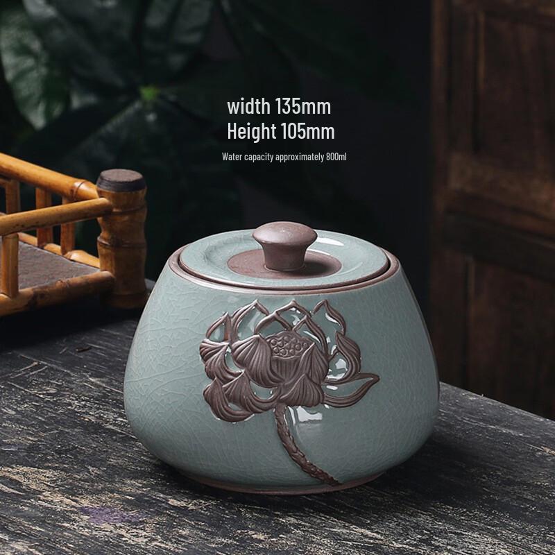 ZhiShi Celadon Ceramic Tea Storage Jar
