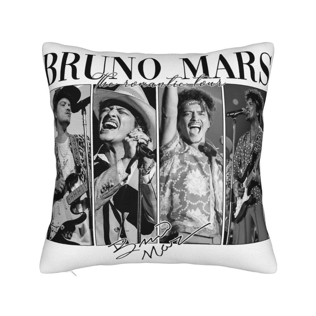 Dekorace na postel Bruno Mars The Romantic Tour 2026 Povlak na polštář Merch Potah na polštář se zipem Více velikostí
