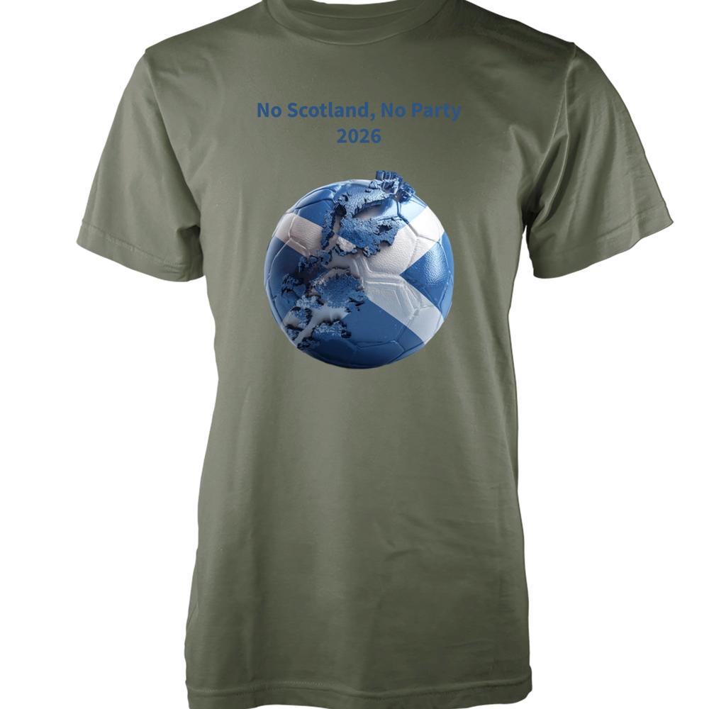 Bnwt Free Personalisation 2026 World Cup Football Scotland Cotton TShirt Adult S