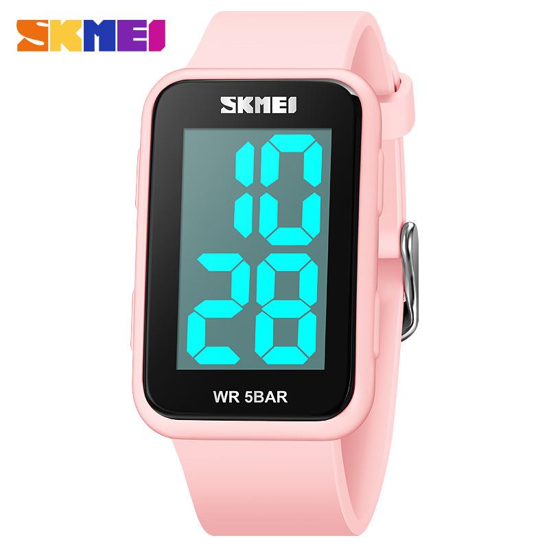 Moment US Square LED Digital Electronic Watch Student Waterproof Outdoor Sports Electronic Watch