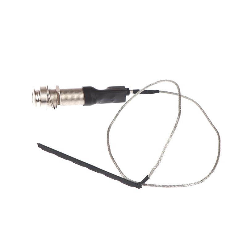 Universal 6.35Mm Pickup Guitar Endpin Preamp Pickup Bridge Saddle Piezo 6.35Mm Jack Socket With Ukulele Cylinder Acoustic Pickup