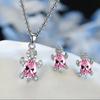 Fashion Niche Design Turtle Earrings Necklace Set Jewelry Cystal Animal Jewelry