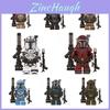Wm991 A Wm998 Figuras Miniatura Mandalorianas Bloques de Construcción de Ensamblaje de Partículas Pequeñas Juguete Plástico ABS 0-38 Piezas No Eléctrico