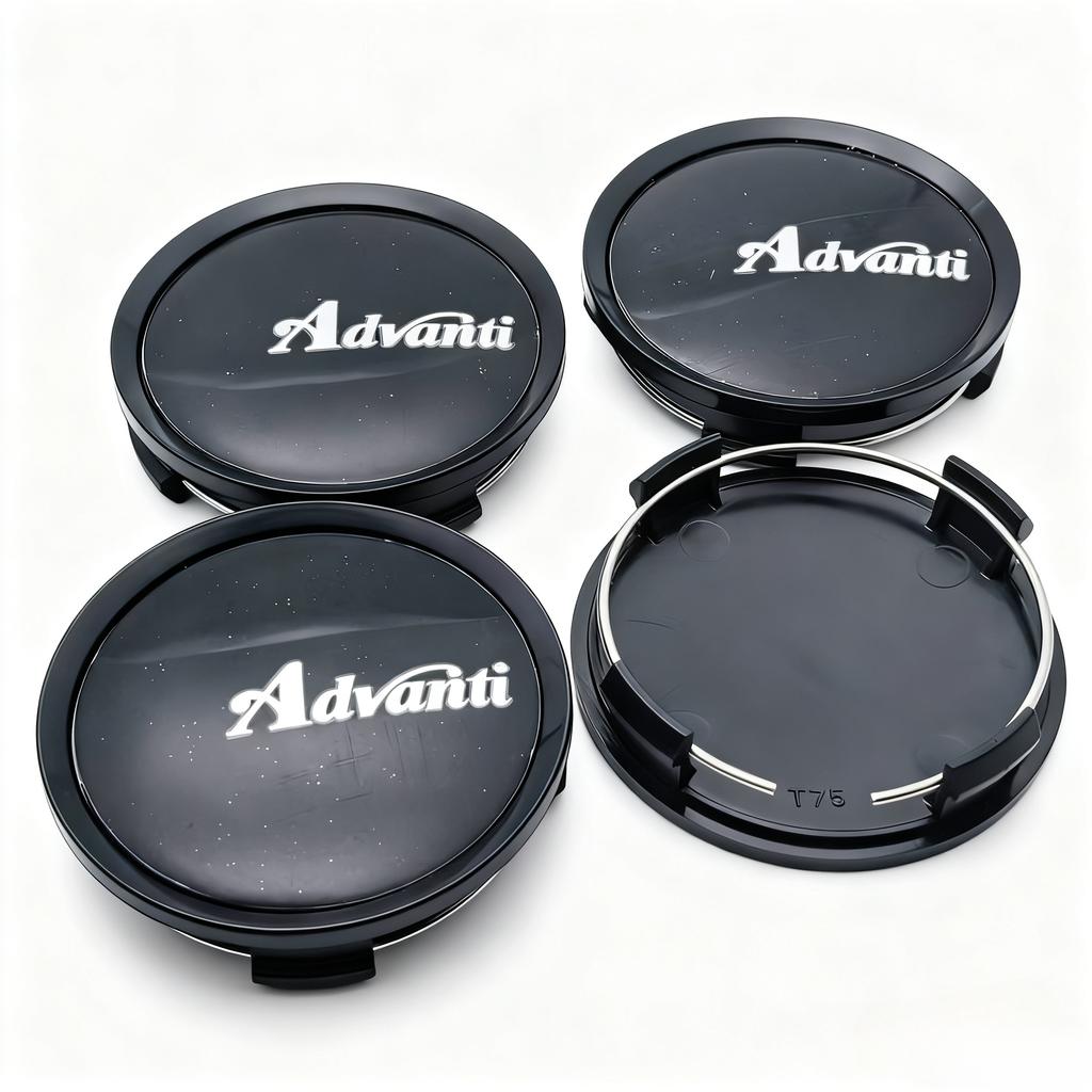 4pcs Advanti Racing Logo Emblem Badge Car Wheel Center Caps 74MM 69MM Wheels Hub Cap Rim Hubcaps Cover Replace Car Accessories