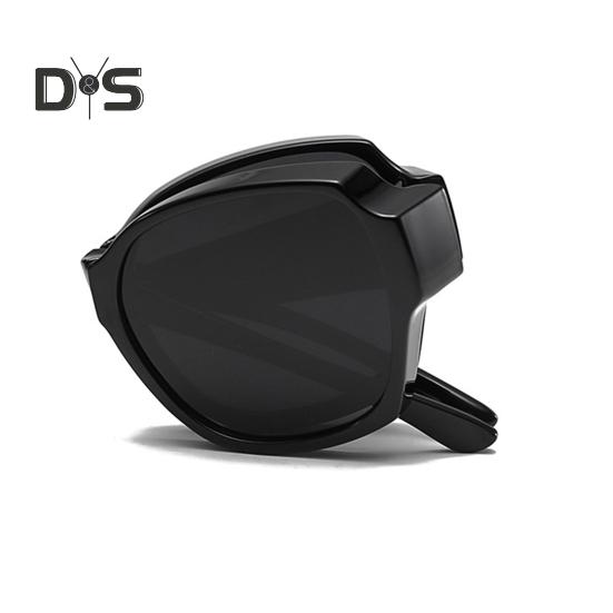 1 Pair Polarized Sunglasses UV400 Protection High Definition Lenses Folding Cover Design Functional Polarized Eyewear