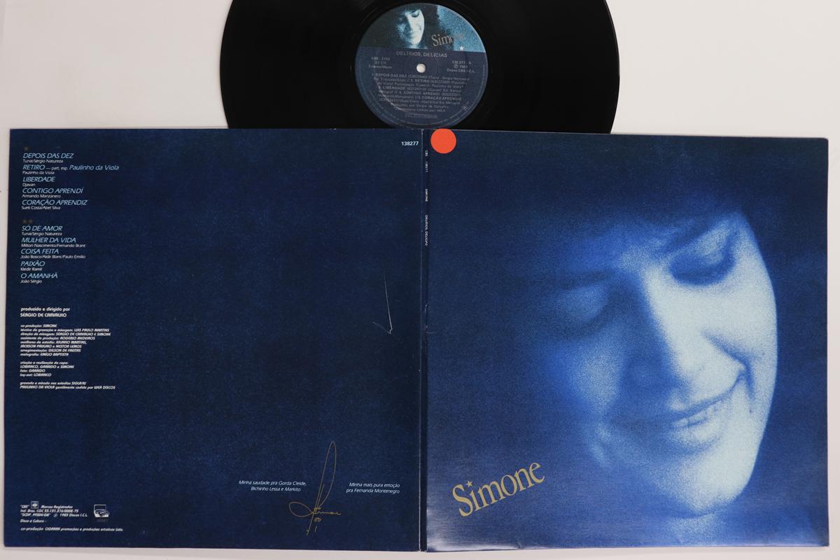 

LP Record SIMONE (3) - Delírios, Delícias 138277 CBS 1983 Brazil Latin Used