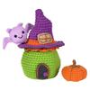 Halloween Candy House and Pumpkin Crochet Set with Step-by-Step Instruction Crochet Hook Yarns Large Eye Needle