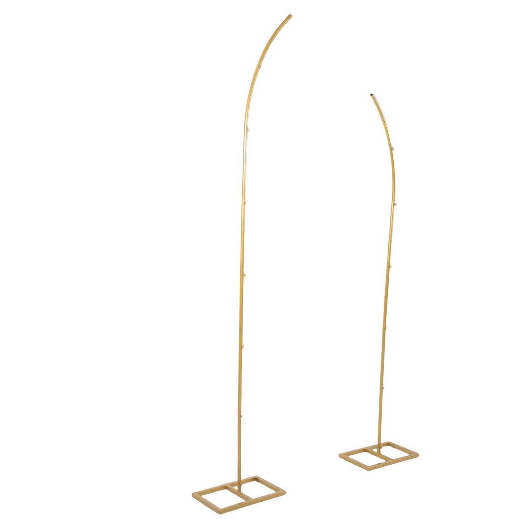 Stojak na łuk weselny Złoty Łuk z zakrzywionym topem Stojak na tło Łuki weselne na ceremonię Urodziny Rocznica Ukończenie szkoły