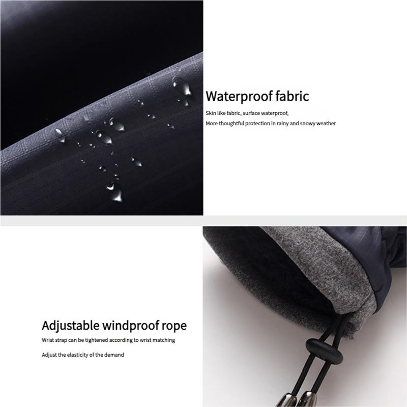 Unisex Winter Gloves with Touchscreen, Windproof Thermal Ski Gloves for Men Women - Non-Slip Grip and Water-Resistant