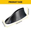 Carbon Shark Fiber Fin Antenna Roof Cover AUTO Car FM/AM Aerial Signal Black