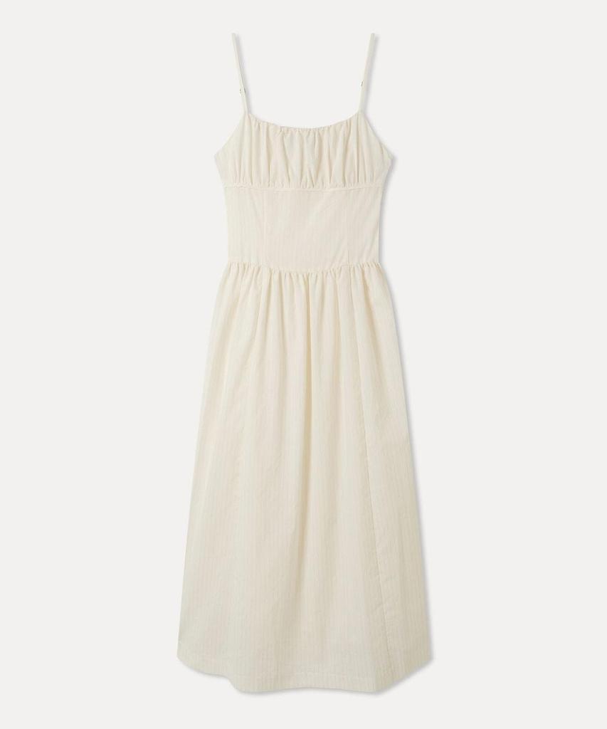 MIXXO Shirred Sleeveless Long Dress_Miwowg701B