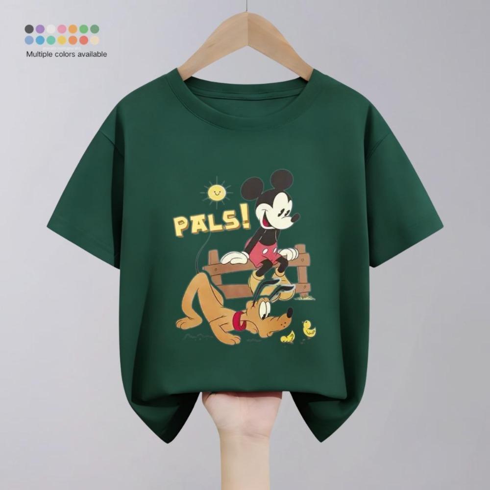 Simple printed Mickey short sleeved T-shirt for summer children's clothing
