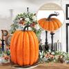 Large Artificial Foam Pumpkin - Lifelike Decoration, Suitable for Halloween and Thanksgiving Activities, Can Draw DIY Crafts