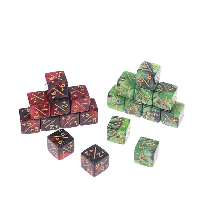 1 Stk. 16 mm 6-seitige Würfelzähler +1/-1 Würfel Kinderspielzeug Zählwürfel für Spiel