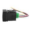 4 Pole 12V Push Button Switch with LED Background Indicator Lights Compatible with Fog Lights DRL LED Light Bar for BR