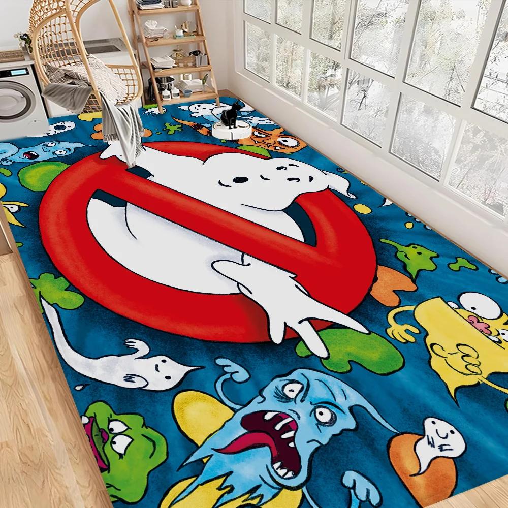 Ghostbusters Door Mat Washable Non-Slip Living Room Sofa Chairs Area Mat Kitchen Toilet Rug