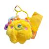 Colorful Plush Monster Keychain Cuddly Furry Toy For Birthdays And Special Occasions