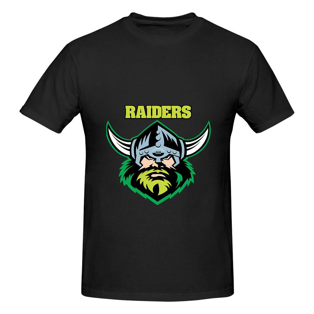 The Raiders Canberra Logo Trendy Tshirt Simple Korean Style Double Edging Short Sleeve
