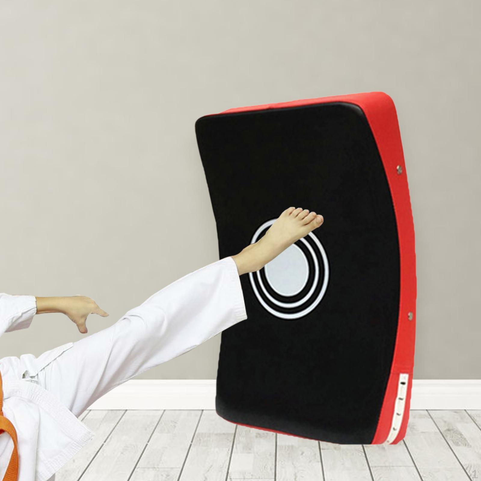 

Изогнутая ударная площадка для блокировки боксерских ударов ногой для занятий тхэквондо Black Red