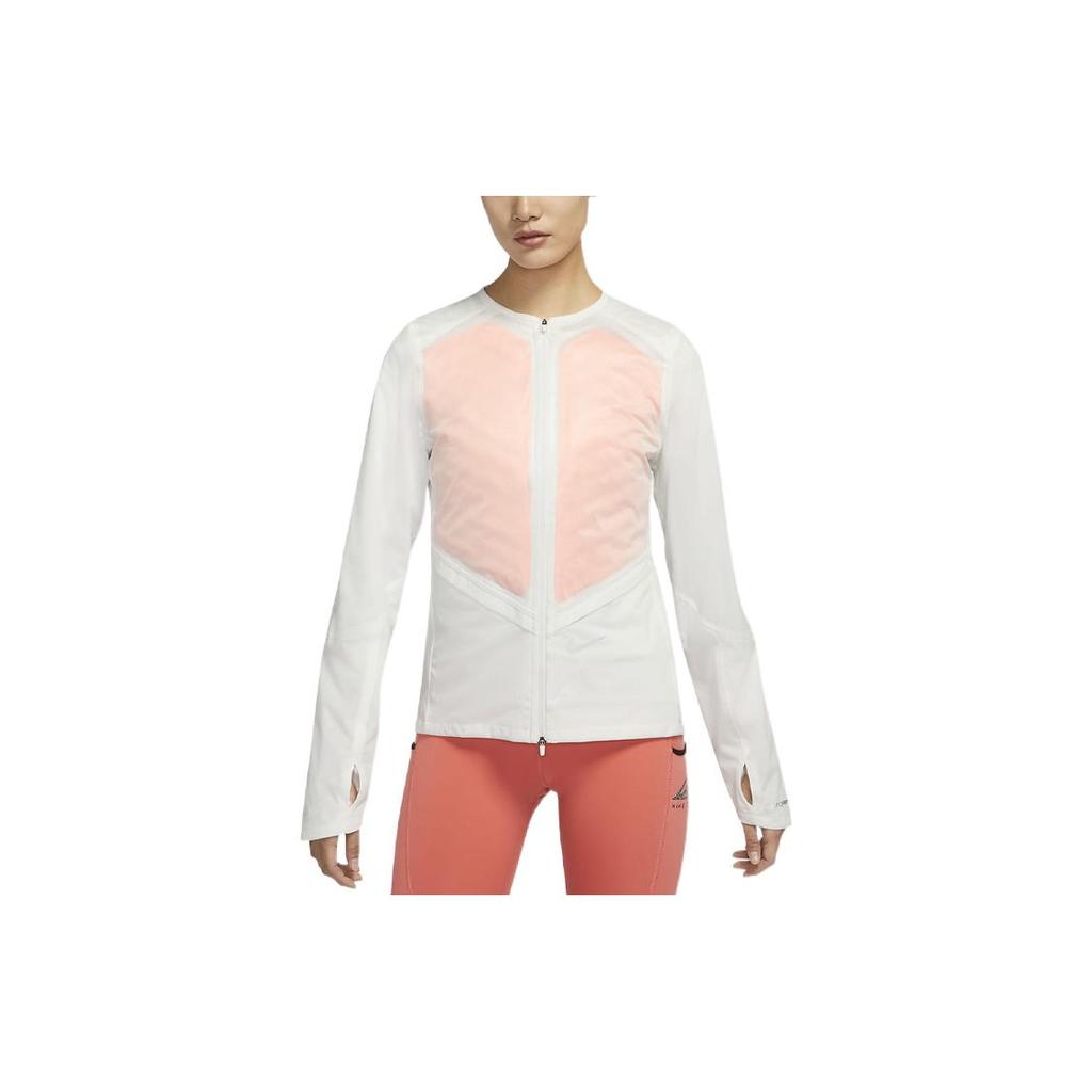 Nike Lightweight Down Jacket With Wind Protection Women Outerwear Sail-White Atomic-Orange DD6420-133