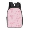 Bow Print Single Layer Backpack Simple Style for Boys/Girls Children Best Gifts 2D Flat Cartoon School Bags