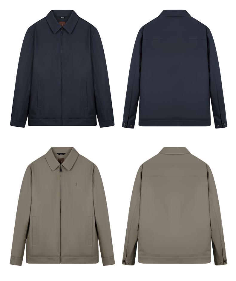 Office style casual collared cotton jacket 22246M0221