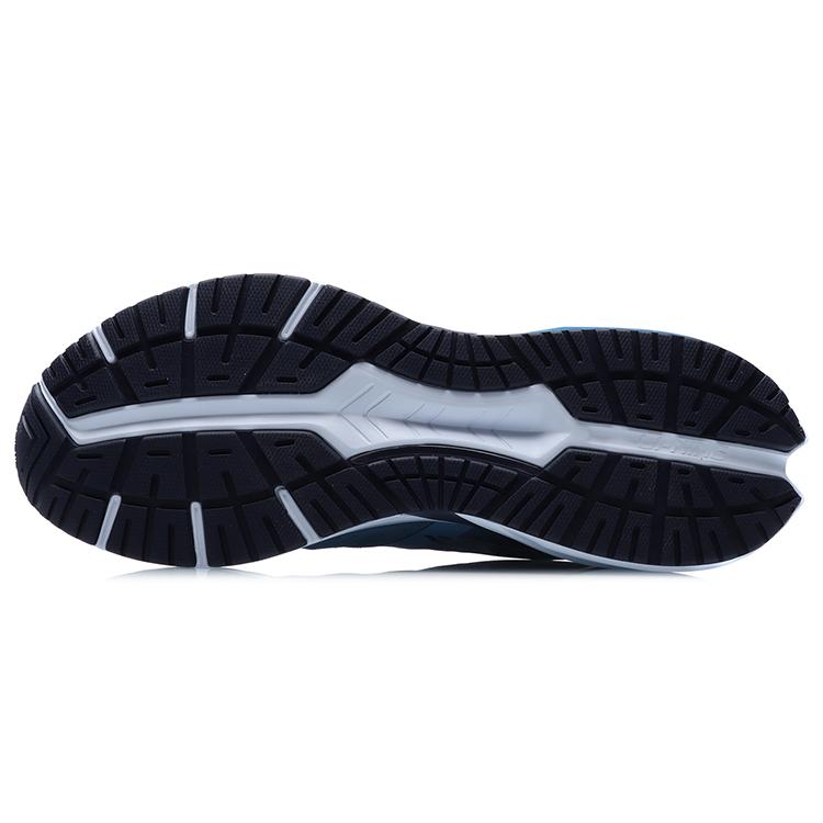 New LiNing Cushioning Low Top Running Shoes Unisex Blue Black ARHR049-2
