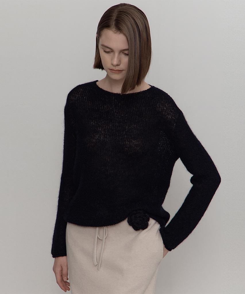 Deomago Brooch Hazzi Knit_Gray