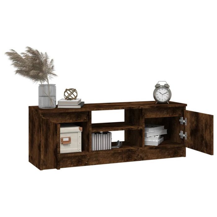 VidaXL TV Stand with Door Smoked Oak 102x30x36 Cm 823355