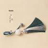 Elegant Lotus & Palace Bell Tassel Keychain Pendant for Bags & Cars
