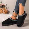 Large Size Casual Suede Bag Head Rear Empty Women's Shoes Winter New Comfortable Cotton Shoes Women