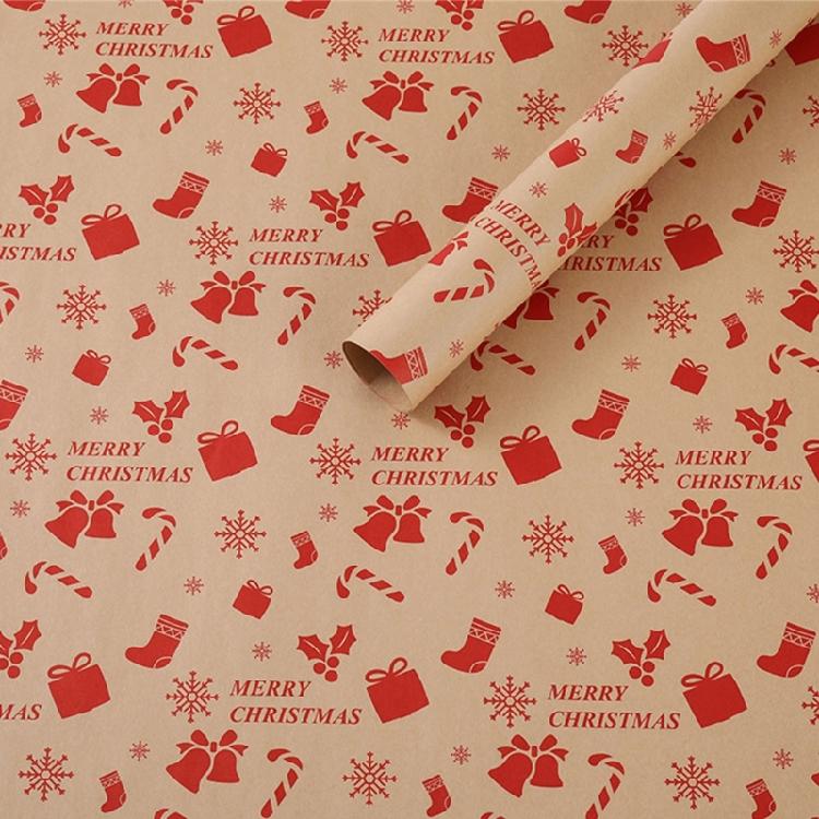 Extra Large 50x74cm Festival Gift Wrap 5 Sheets Sturdy Quality Reindeers Bell Designs Durable Surfaces