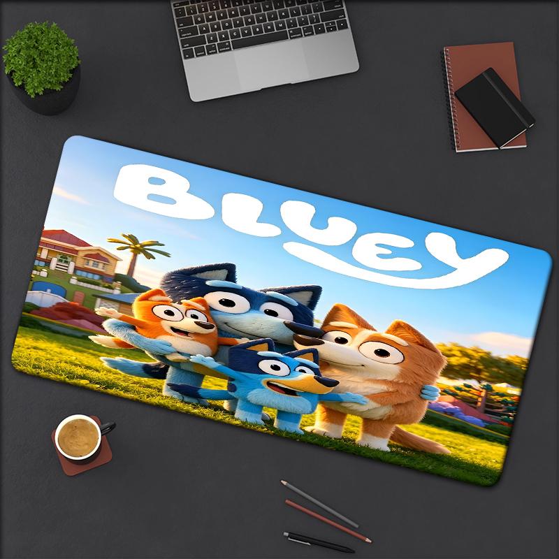 Bluey Theme Mouse Pad, Non Slip Rubber Base, Multifunctional Office & Home Decor, Perfect for Workspace Personalization.