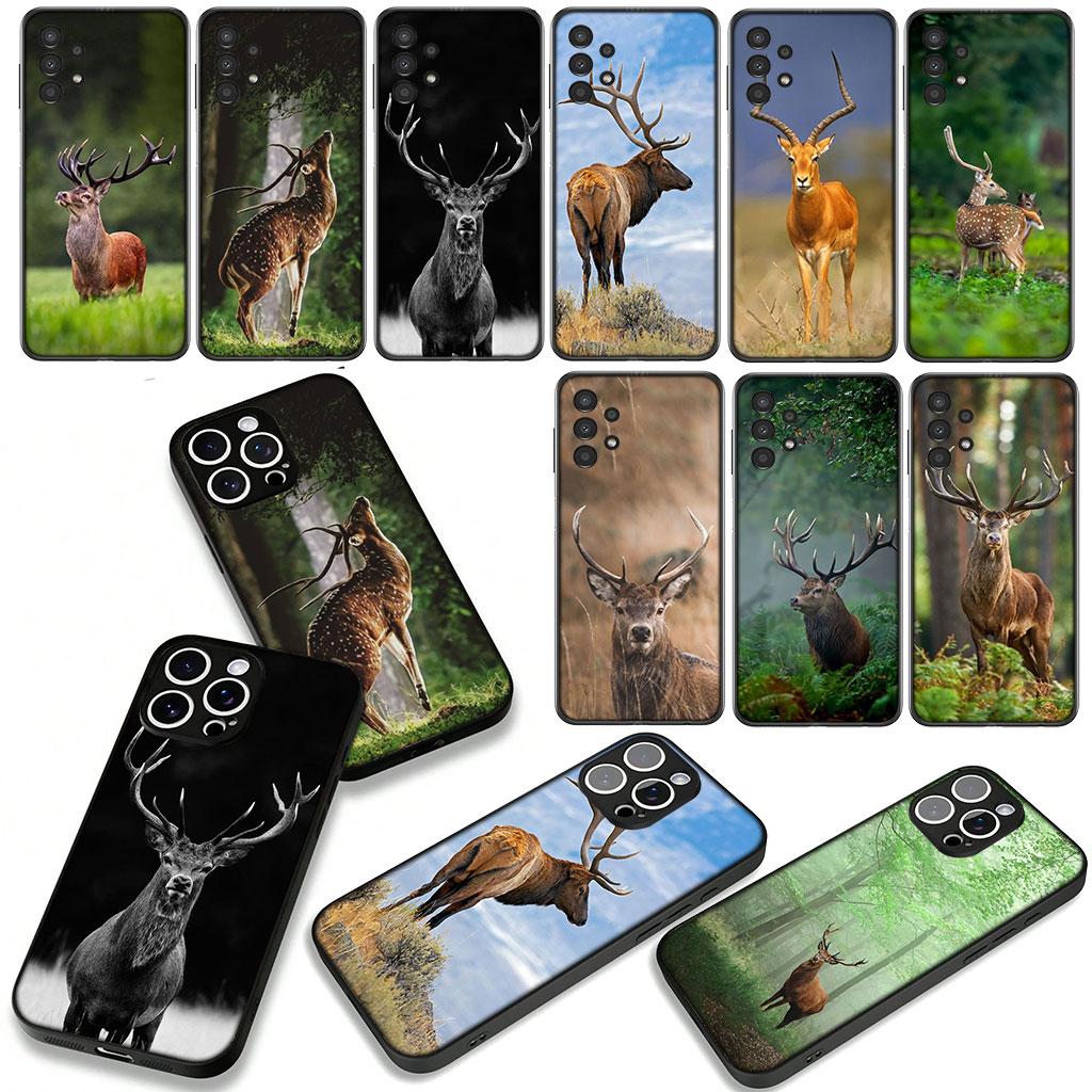 Deer Hunting Buck Cover for Samsung Galaxy A25 A37 A57 A12 A14 A31 A41 A50 A51 A70 A71 A72 A21S A04 M15 Note 20 9 8 10 Case