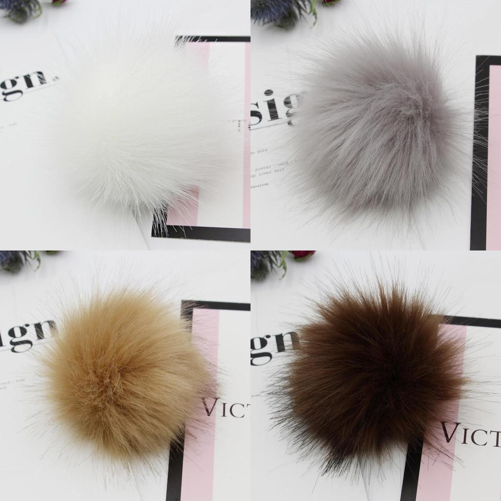 Soft And Fluffy Diy Faux Raccoon Fur Pom Poms For Stylish Beanie Hats Accessories