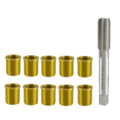 Zündkerzen Gewindereparatur Satz 15mm Zylinderkopf Nachschneidwerkzeug für Benzinmotor M14x1.25 Einsätze Benzin Reparatur