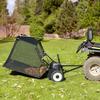 Tow-Behind Lawn Sweeper 42-inch Leaf Yard Collector 12 Cu.ft. Adjustable