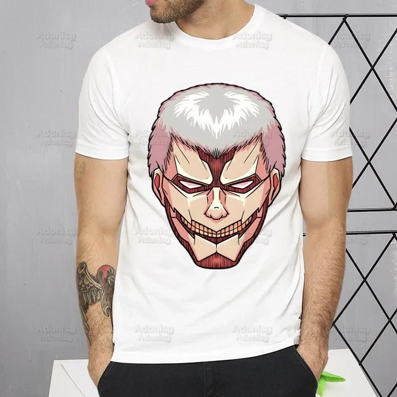 Shingeki No Kyojin T Shirt Men Short Sleeve Attack On Titan Tshirt Homme Manga Unisex Mikasa Eren Yeager Liberty T-shirt Tees