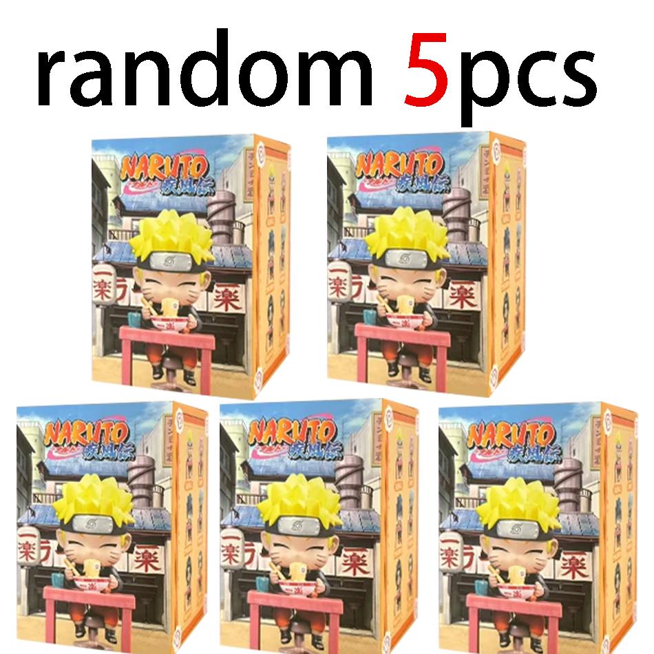 Naruto Anime Sasuke Uchiha Naruto Kakashi Anime Figures Mini PVC model Naruto Shippuden Ramen Theme Series  Toy Gift