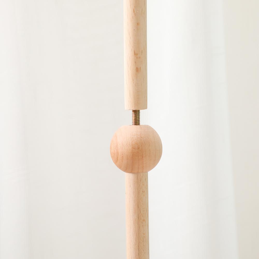 Crib Mobile Bed Bell Wooden Bracket Baby 0-12 Months Wooden Mobile Hanging Rattles Toy Holder Decorative Accessories Arm Bracket