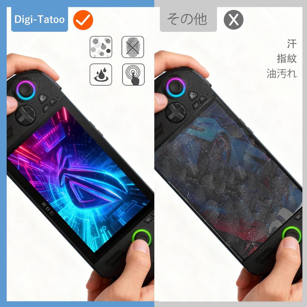 High Tempered Glass Screen Protector Film for ASUS ROG Xbox Ally X 9H Scratch Fingerprint [Ultra Definition] 2-Pack Ally/Xbox (7-inch) - Hardness,