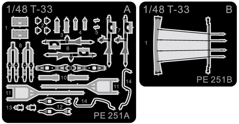 Great Wall Hobby 1/48 T-33A Trainer Aircraft with Etched Parts Plastic Model Kit L4819E (Airplane)