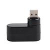 USB Hubs Ports USB 2.0 Mini Rotate Splitter Adapter Hub for PC Notebook Laptop Black