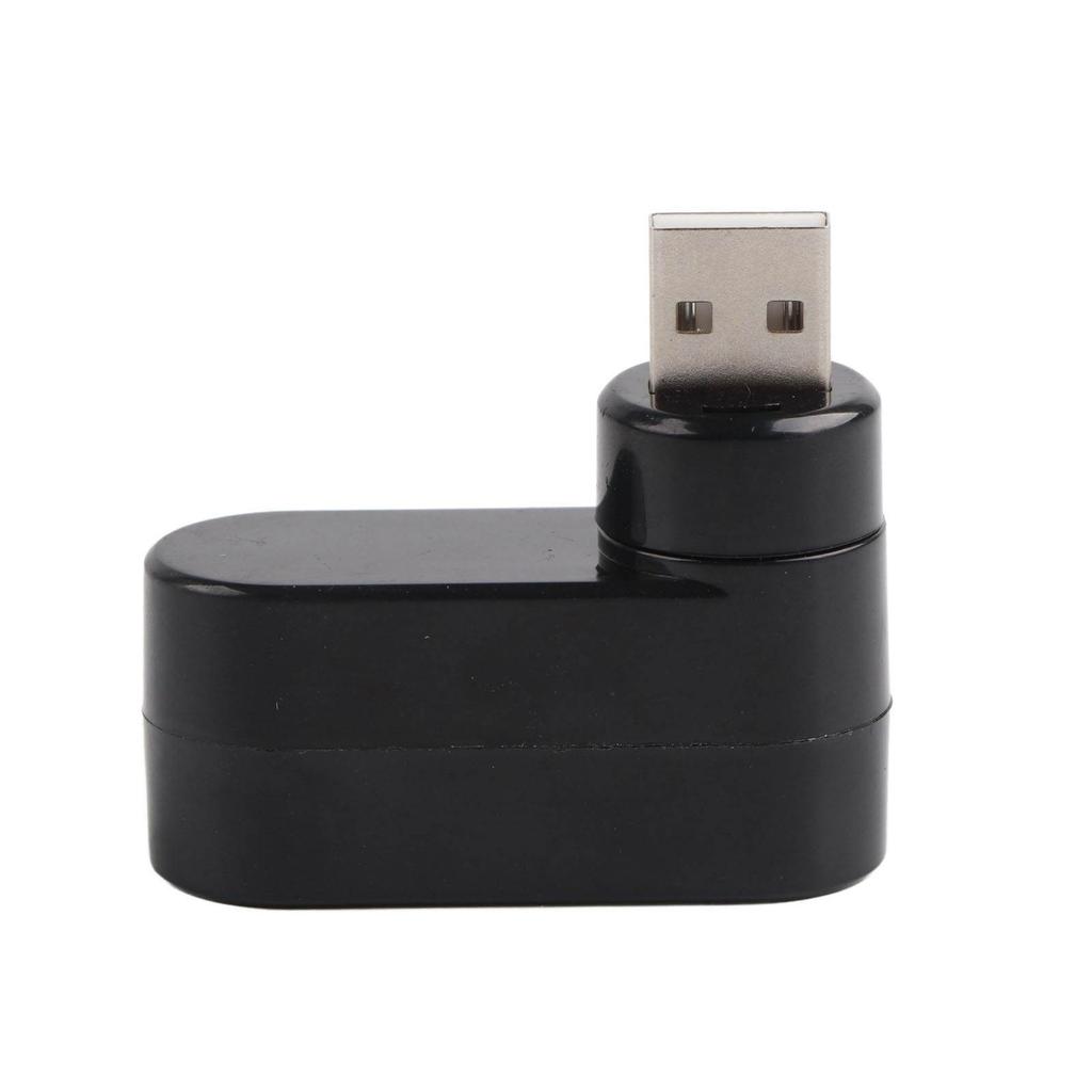 USB Hubs Ports USB 2.0 Mini Rotate Splitter Adapter Hub for PC Notebook Laptop Black
